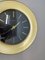 Horloge Murale Hollywood Regency en Laiton de Mauthe Electric, Allemagne, 1950s 5