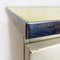 Italienischer Mid-Century Schrank aus Metall & Laminat mit Metallregalen, 1960er 10