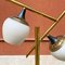 Italienische Mid-Century Stehlampe aus Marmor, Metall, Messing & Opalglas, 1950er 4
