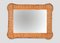 Mid-Century Italian Rectangular Mirror with Bamboo and Woven Wicker Frame, 1960s, Image 6