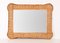 Mid-Century Italian Rectangular Mirror with Bamboo and Woven Wicker Frame, 1960s 7