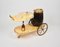 Serving Bar Cart in Goatskin and Brass by Aldo Tura, Italy, 1960s, Image 12