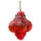 Venetian Red Seguso Murano Glass Lantern, Italy, 1950s, Image 1