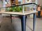 Mid-Century Italian Skai and Glass Dining Table, 1950s, Image 13