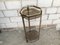 Side Table in Glass & Golden Metal, 1970s 11