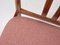 Mid-Century Danish Dining Chairs in Teak and New Pink Fabric, 1960s, Set of 6 10