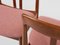 Mid-Century Danish Dining Chairs in Teak and New Pink Fabric, 1960s, Set of 6, Image 6