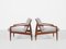 Mid-Century Paper Knife Chairs in Teak by Kai Kristiansen for Magnus Olesen, 1960s, Set of 2, Image 2