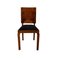 Art Deco Dining Chairs in Walnut Veneer, France, 1930s, Set of 6 3