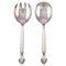 Acanthus Salad Set in Sterling Silver from Georg Jensen, Set of 2 1