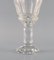 French Art Deco Red Wine Glasses in Clear Crystal Glass, Set of 6 4