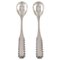 Rope Salt Spoons in Silver from Georg Jensen, 1909, Set of 2, Image 1
