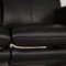 Black Leather Two-Seater Sofa with Relax Function by Ewald Schillig 3