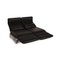 Black Leather Two-Seater Plura Sofa by Rolf Benz 3