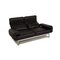 Black Leather Two-Seater Plura Sofa by Rolf Benz 4