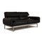 Black Leather Two-Seater Plura Sofa by Rolf Benz 8