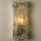 Modern Ice Glass Wall Light by J T Kalmar, Austria, 1960s 5