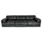 Black Leather DS76 Modular Sofa Daybed from de Sede 1