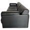 Sofá cama modular DS76 de cuero negro de de Sede, Imagen 7