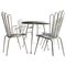 French Patio Table and Chairs by Mathieu Matégot, 1950, Set of 6 5