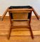 Danish Oak Dining Chair with a Black Leather Seat Cushion, Image 9