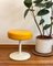 Vintage Stool with Yellow Seat Cushion on Metal Frame, 1970s, Image 2