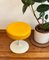 Vintage Stool with Yellow Seat Cushion on Metal Frame, 1970s, Image 3
