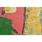 Rafael, Grande Peinture de Paysage de Bouleau Expressionniste Colorée, 1980s, Huile sur Toile, Encadrée 10