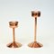 Swedish Bronze Candleholders with Red Glass Domes from Gnosjö Konstmide, 1960s, Set of 2, Image 5