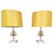 French Pineapple Table Lamps from Maison Charles, 1960s, Set of 2 1