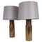Mid-Century Modern Swedish Brutalist Table Lamps in Ceramic, 1970s, Set of 2 1