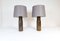 Mid-Century Modern Swedish Brutalist Table Lamps in Ceramic, 1970s, Set of 2 3