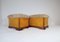 Art Deco Swedish Stools in Lacquered Birch and Mahogany and Sheepskin Seat, 1940s, Set of 2, Image 17