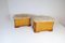 Art Deco Swedish Stools in Lacquered Birch and Mahogany and Sheepskin Seat, 1940s, Set of 2 5