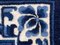Alfombra china floral azul y blanca hecha a mano del siglo XX, 1930, Imagen 12