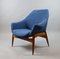 Fauteuils Mid-Century en Tissu Bleu par Julia Gaubek, 1950s 10