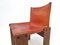 Italienische Monk Stühle aus cognacfarbenem Leder von Afra & Tobia Scarpa, 1970er, 4er Set 10
