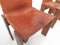 Italian Monk Chairs in Cognac Leather by Afra & Tobia Scarpa, 1970s, Set of 4 5