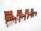 Italian Monk Chairs in Cognac Leather by Afra & Tobia Scarpa, 1970s, Set of 4 2