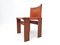 Italian Monk Chairs in Cognac Leather by Afra & Tobia Scarpa, 1970s, Set of 4 9