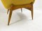 Mid-Century Hungarian Lounge Chairs in Yellow Fabric by Julia Gaubek, 1950s 4