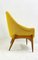 Ungarischer Mid-Century Sessel mit gelbem Stoffbezug von Julia Gaubek, 1950er 6