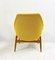 Mid-Century Hungarian Lounge Chairs in Yellow Fabric by Julia Gaubek, 1950s, Image 3