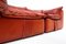 Mid-Century Modern Italian Leather Sofa by Mario Bellini, 1970s, Image 7