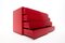 Cassettiera Mid-Century moderna laccata rossa, anni '60, Immagine 7