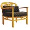 Mid-Century Italian Armchair in Pine by Giorgetti, 1950s, Image 1