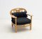 Fauteuil Mid-Century en Pin par Giorgetti, Italie, 1950s 6