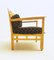 Fauteuil Mid-Century en Pin par Giorgetti, Italie, 1950s 4