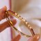 14K Gold Rigid Bracelet with Diamonds and Rubies, 1950s 8