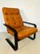 Mid-Century Danish Lounge Chairs in Cognac Faux Leather and Rosewood 5
